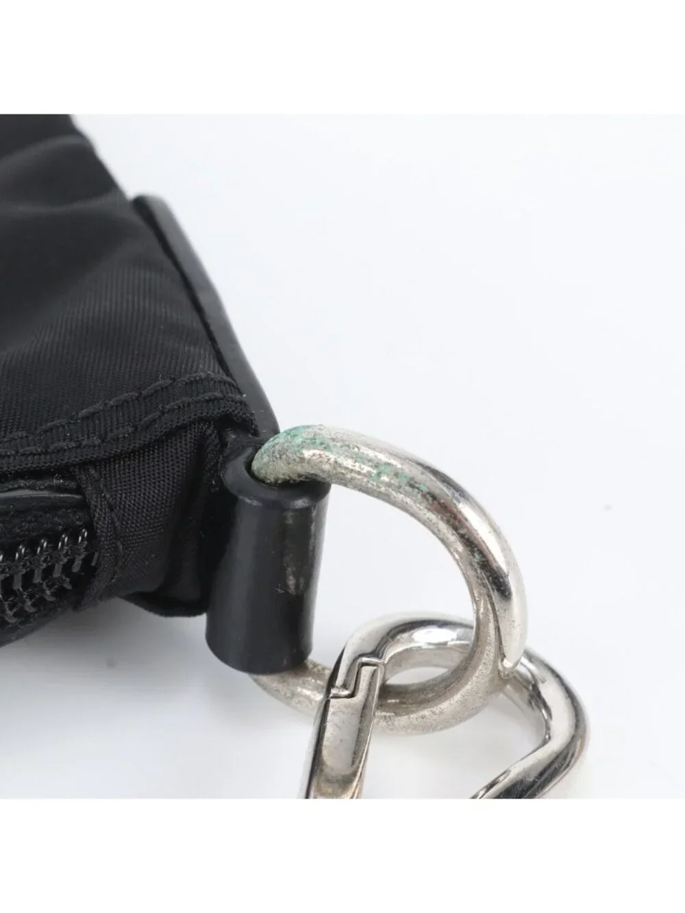 Prada White Tag Tessuto Nylon Triangle Logo Leather Shoulder Bag Crossbody